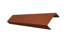 Ламель лицевая 50 забора жалюзи Texas 0,5 PurLite Matt RAL 8004 терракота