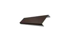 Ламель обратная 100 забора жалюзи Texas Grand Line 0,45 Drap TX RAL 8017 шоколад