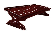 Мостик переходной для фальцевой кровли Grand Line RAL 3011 1м