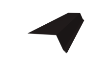 Планка капельник 100х55 0,5 Velur X RAL 9005 черный (3м)