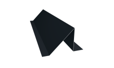 Планка снегозадержания Grand Line 0,45 Drap-double TX RAL 9005 черный (3м)