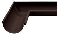 Угол желоба внутренний Grand Line ПЭ матовый 90гр 125мм RR 32 темно-коричневый