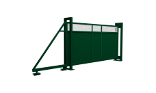 Ворота откатные Estet Plus 2,0х4,5 RAL 6005/1013