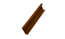 Декоративная накладка на столб универсальная 80х80 для забора жалюзи 0,45 Print-double Premium Golden Wood Intense F (1,8м)