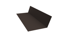 Планка примыкания 150х250 0,45 Drap TR RR 32 темно-коричневый (3м)