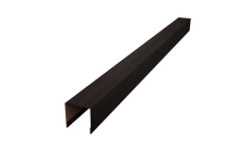 Планка вертикальная лицевая для забора жалюзи Palermo Grand Line 0,45 Print Elite Coffee Wood TwinColor (1,8м)