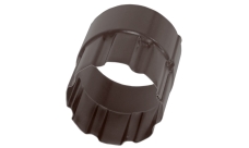 Соединитель трубы 100мм матовый RAL 8017