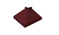 Угол отлива внешний 100 0,5 Satin Matt с пленкой RAL 3005 красное вино