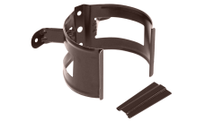 Кронштейн трубы на дерево GL PU Matt 90 мм RAL 8017 шоколад