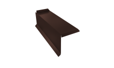 Планка торцевая сегментная 30мм Левая 0,5 PurPro с пленкой RAL 8017 шоколад