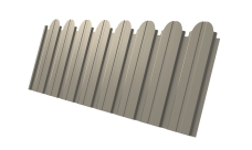 Профнастил C10B фигурный 0,5 Satin RAL 1015 светлая слоновая кость