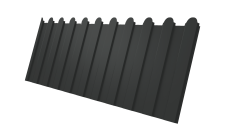 Профнастил С8A v01 фигурный Grand Line 0,5 PurLite Matt RAL 7016 антрацитово-серый