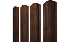 Штакетник Круглый фигурный Grand Line 0,45 Print Premium Cherry Wood Dark FTC