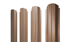 Штакетник П-образный A фигурный Grand Line 0,45 Print Elite Honey Wood TwinColor