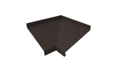 Угол отлива внутренний 200 0,5 Satin Matt с пленкой RR 32 темно-коричневый