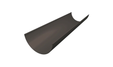 Желоб водосточной системы Классика 120 ПВХ Grand Line 1,5м RAL 7024 графит