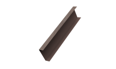 Декоративная накладка на столб универсальная 62х55 для забора жалюзи 0,45 Print Elite White Wood TwinColor (1,8м)