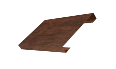 Ламель лицевая 150 забора жалюзи Texas 0,45 Print Premium Cherry Wood Dark FTC