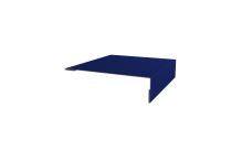 Планка мансардная 0,45 PE с пленкой RAL 5002 ультрамариново-синий (2м)