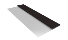 Планка стартовая Блок-Хаус новый Grand Line 0,5 Rooftop Бархат RAL 9005 черный (2м)