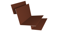 Угол внутренний сложный 90 градусов Grand Line 0,45 Drap TR RAL 8004 терракота (3м)