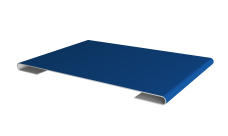 Планка стыковочная 0,45 PE lite с пленкой RAL 5005 сигнальный синий (2м)