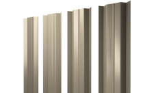 Штакетник М-образный B с прямым резом Grand Line 0,45 PE RAL 1015 светлая слоновая кость