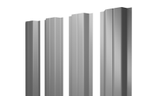 Штакетник П-образный A с прямым резом 0,45 Drap TX RAL 7004 сигнальный серый