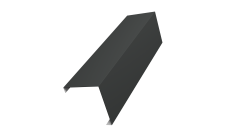 Декоративная накладка на столб универсальная угловая 80х80 для забора жалюзи Grand Line 0,45 PE RAL 7016 антрацитово-серый (3м)