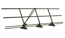 Ограждение кровельное со снегозадержателем на фальц Grand Line 0,9х3м RAL 6020
