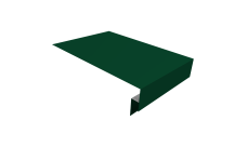 Планка околооконная сложная 300х50х18 (j-фаска) Grand Line 0,5 PE lite с пленкой RAL 6005 зеленый мох (2м)