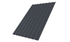 Профнастил С20B 0,45 PE-Double RAL 7024 мокрый асфальт