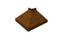 Угол отлива внешний 150 0,45 Print Elite с пленкой Golden Wood TwinColor