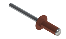 Заклёпка вытяжная Daxmer 3,2х8 RAL 8004 (20х1000шт) ал/ст