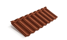 Лист композитной черепицы Metrotile MetroBond терракотовый