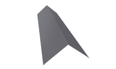 Планка конька плоского 145х145 0,45 Drap TX RAL 7004 сигнальный серый (2м)