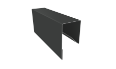 Планка П-образная заборная 17 0,5 Velur X RAL 7016 антрацитово-серый (2м)