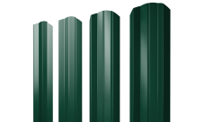 Штакетник М-образный A фигурный 0,45 Drap RAL 6005 зеленый мох