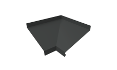 Угол отлива внутренний 150 0,5 Satin с пленкой RAL 7016 антрацитово-серый