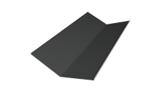 Планка ендовы нижней 300х300 0,45 PE с пленкой RAL 7016 антрацитово-серый (2м)