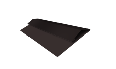 Планка стартово-финишная Экобрус, Экобрус new Grand Line 0,45 PE-Double с пленкой RAL 9005 черный (2м)