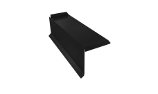 Планка торцевая сегментная 20мм Grand Line Левая 0,5 Rooftop Бархат RAL 9005 черный