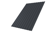 Профнастил С8A v02 0,5 Satin с пленкой RAL 7024 мокрый асфальт