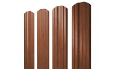 Штакетник Твин фигурный Grand Line 0,45 Принт Элит Rowan ТвинColor