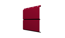 Софит ЭкоБрус 0,345 Grand Line без перфорации 0,45 PE с пленкой RAL 3003 рубиново-красный