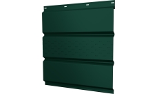 Софит металлический Классик v01 Grand Line центральная перфорация 0,5 PE с пленкой RAL 6005 зеленый мох