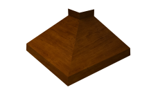 Угол отлива внешний 250 0,45 Print-Double Premium с пленкой Golden Wood Intense F