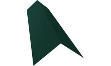 Планка конька плоского 145х145 Grand Line 0,45 Drap TX RAL 6005 зеленый мох (3м)