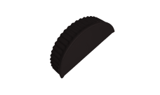 Заглушка торцевая Grand Line 0,5 PurPro Matt 275 RAL 9005 черный