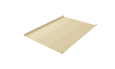 Фальц двойной стоячий Line Grand Line 0,5 Satin с пленкой на замках RAL 1015 светлая слоновая кость